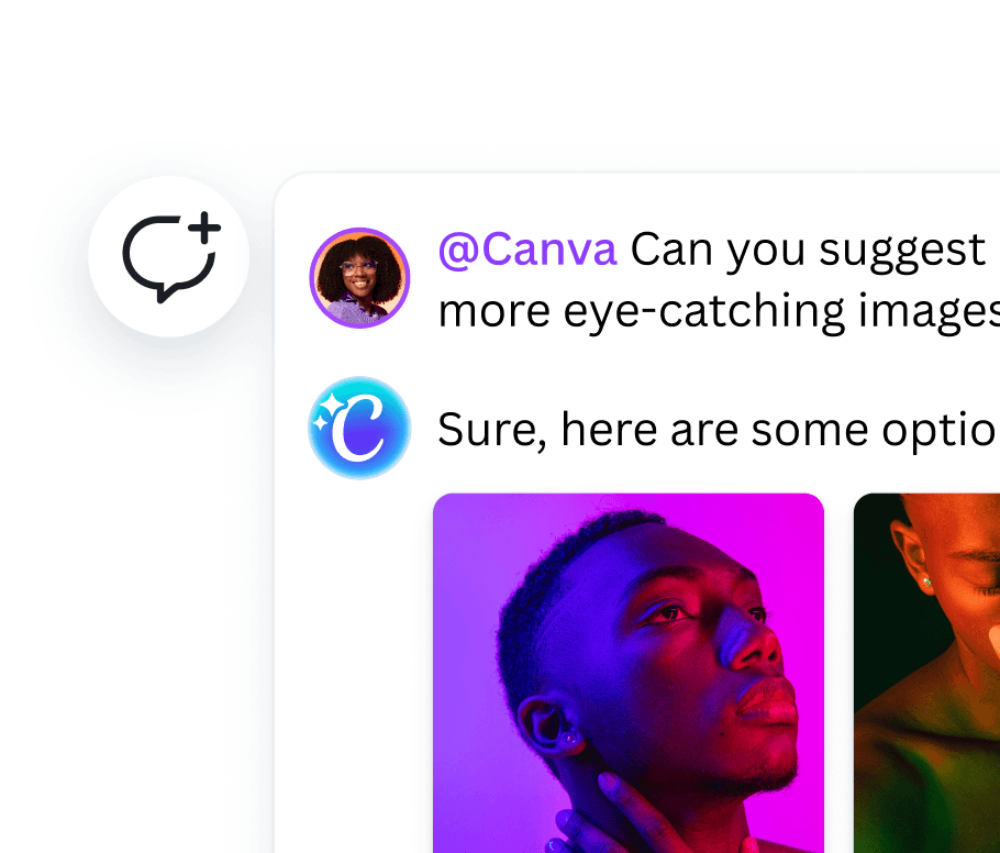 Collaborate with your new teammate @Canva